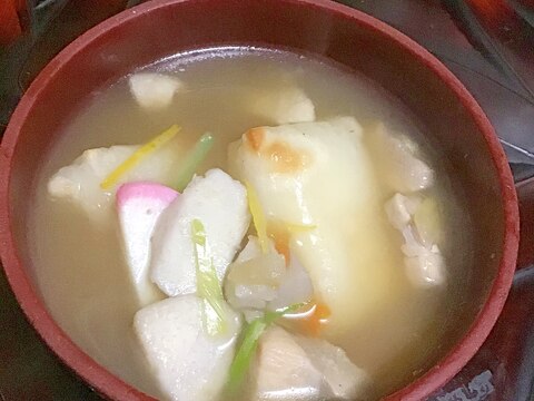 酒粕入り関東風お雑煮。